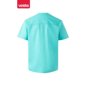 Camisola sanitaria stretch Velilla 535206S Turquesa claro, vista trasera