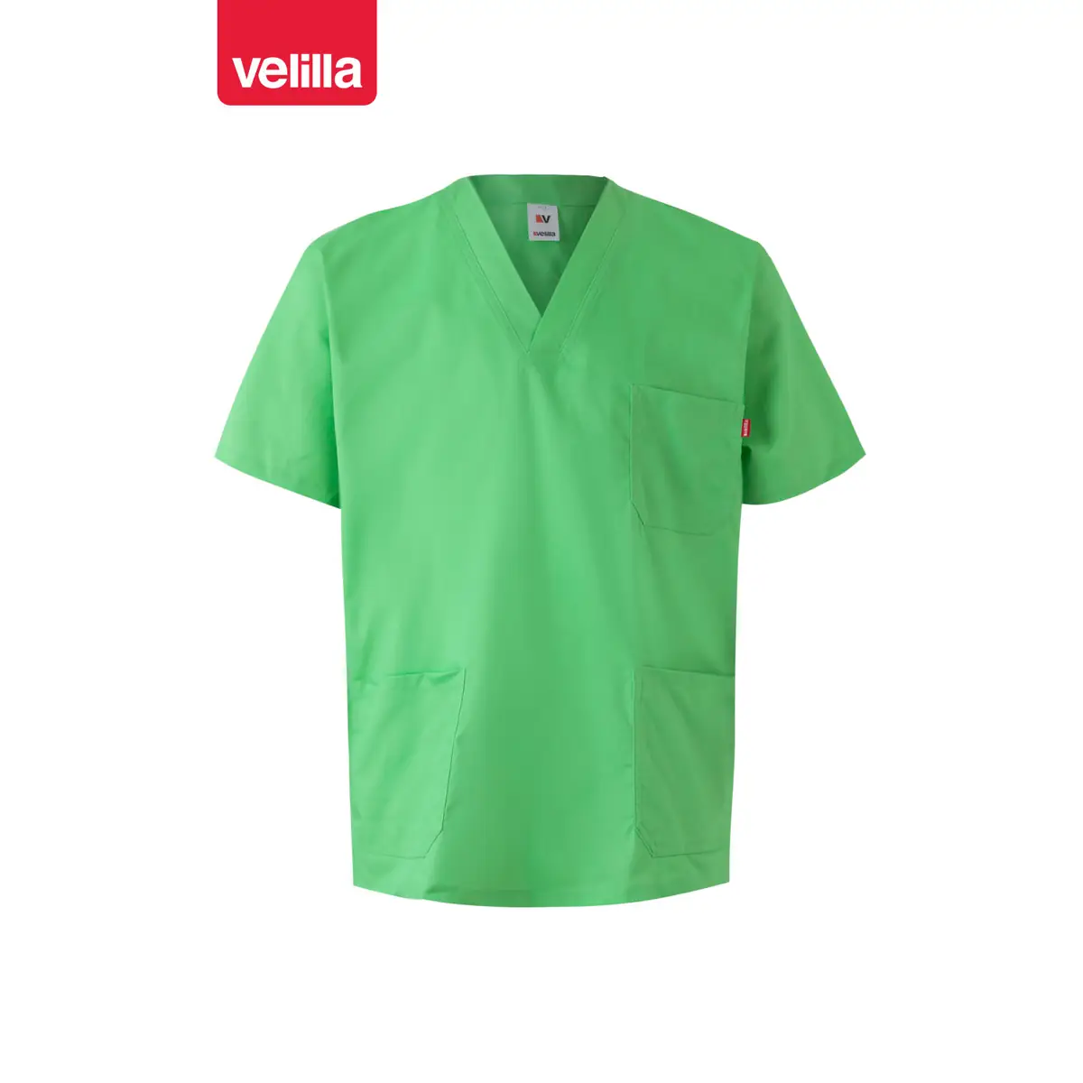 Camisola sanitaria stretch Velilla 535206S 47 Camisola sanitaria stretch Velilla 535206S Verde manzana, vista frontal