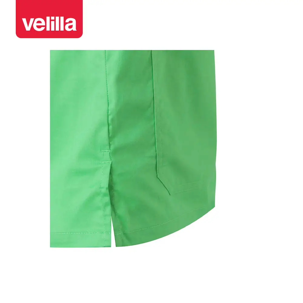 Camisola sanitaria stretch Velilla 535206S 10 Camisola sanitaria stretch Velilla 535206S Verde manzana, detalle de abertura lateral