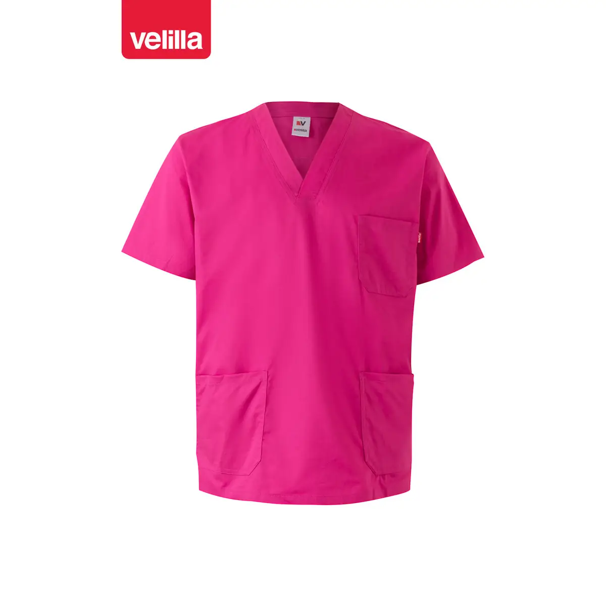 Camisola sanitaria stretch Velilla 535206S 59 Camisola sanitaria stretch Velilla 535206S Rosa magenta, vista frontal