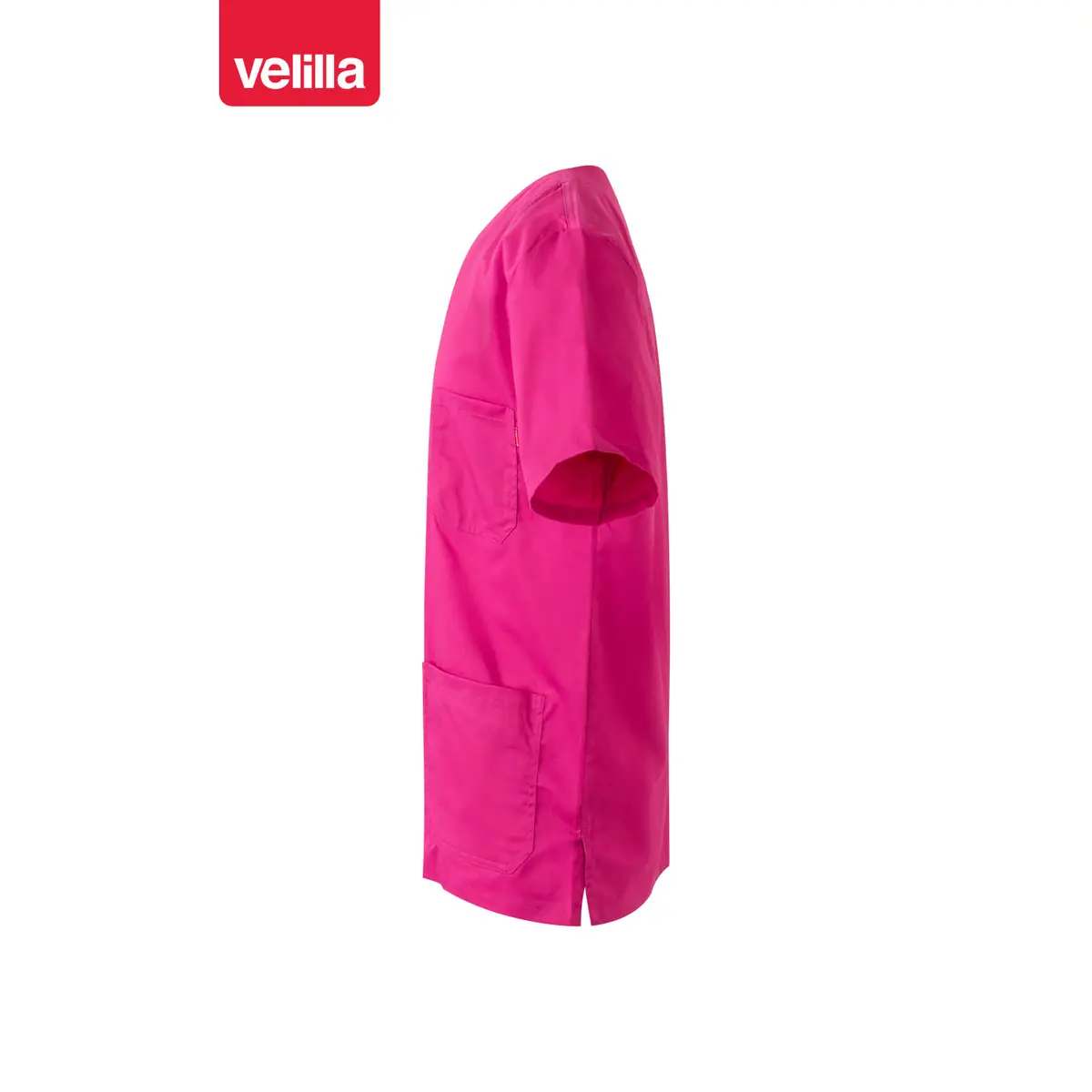 Camisola sanitaria stretch Velilla 535206S 60 Camisola sanitaria stretch Velilla 535206S Rosa magenta, vista lateral