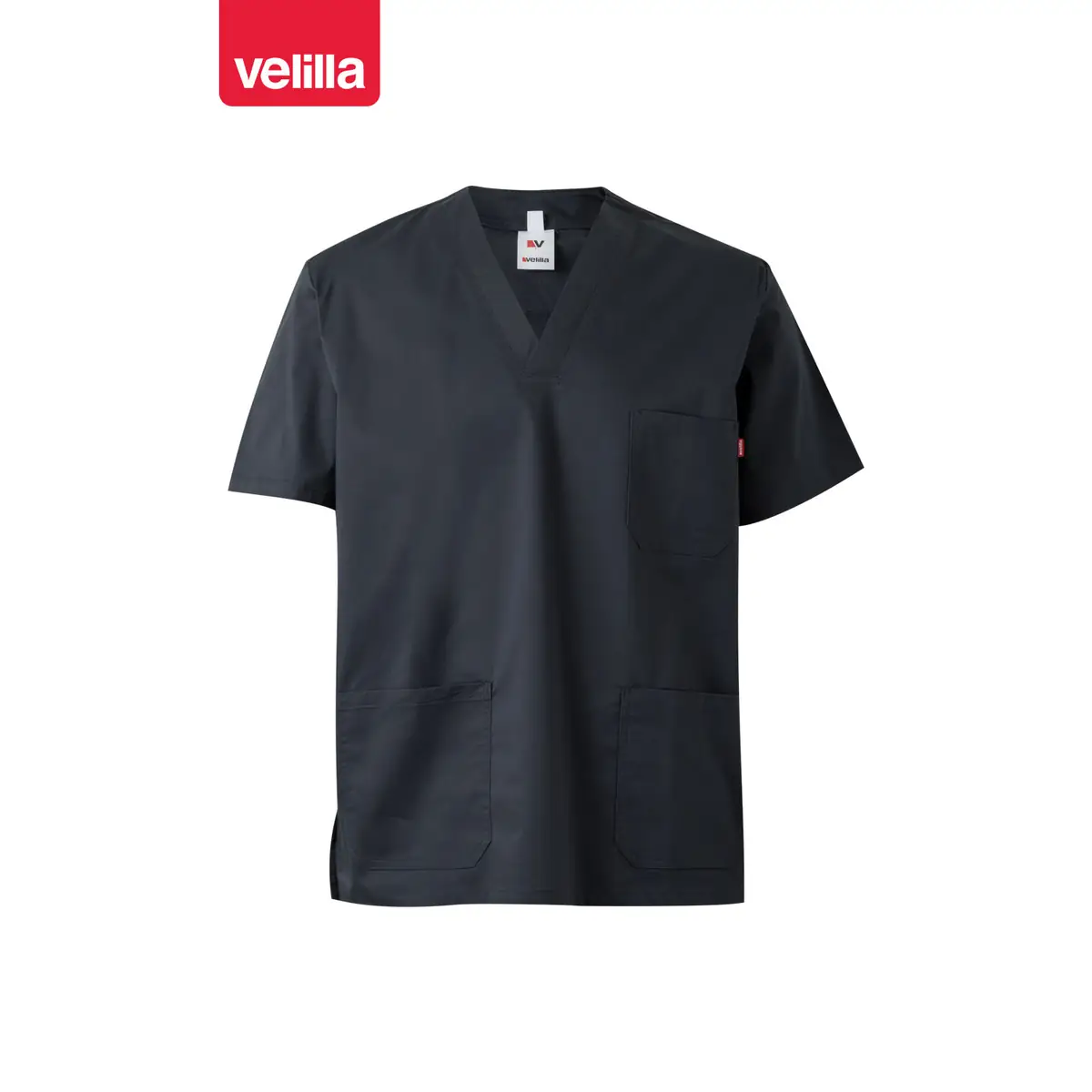 Camisola sanitaria stretch Velilla 535206S 20 Camisola sanitaria stretch Velilla 535206S Gris oscuro, vista frontal