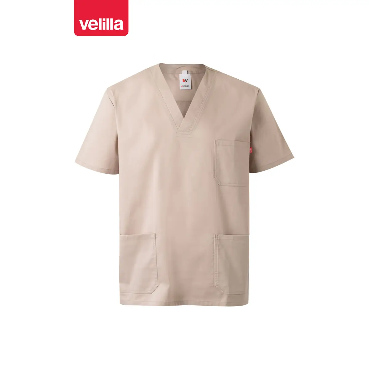 Camisola sanitaria stretch Velilla 535206S 51 Camisola sanitaria stretch Velilla 535206S Beige claro, vista frontal