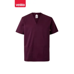 Camisola sanitaria stretch Velilla 535206S Berenjena, vista frontal