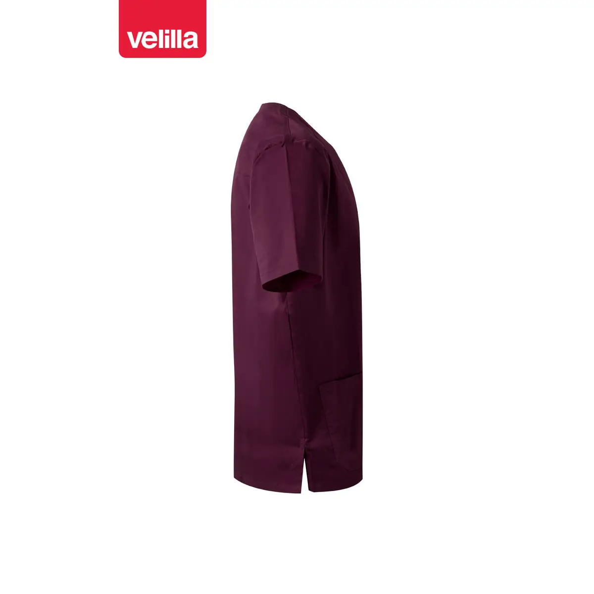 Camisola sanitaria stretch Velilla 535206S 64 Camisola sanitaria stretch Velilla 535206S Berenjena, vista lateral