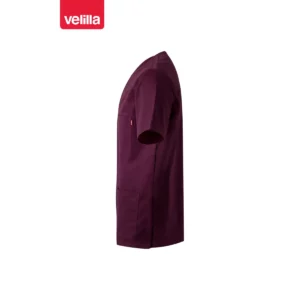 Camisola sanitaria stretch Velilla 535206S Berenjena, vista lateral opuesto