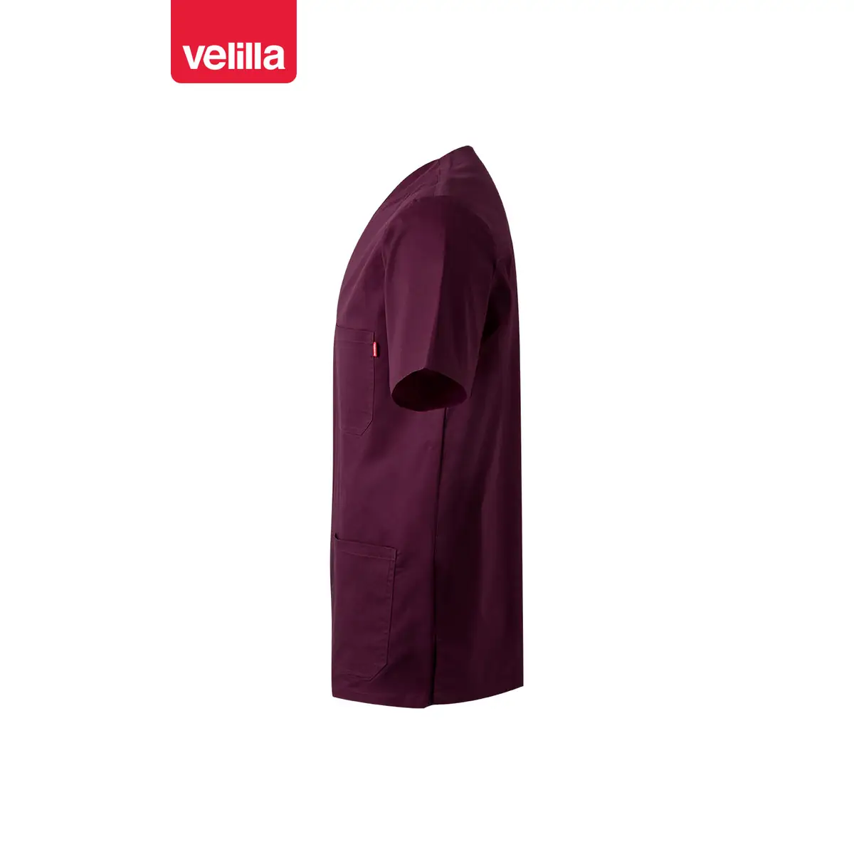 Camisola sanitaria stretch Velilla 535206S 65 Camisola sanitaria stretch Velilla 535206S Berenjena, vista lateral opuesto