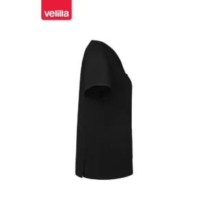 Camisola sanitaria stretch mujer Velilla 535206SW Negro, vista lateral opuesto