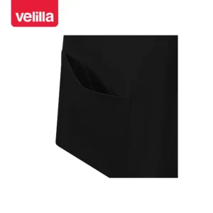 Camisola sanitaria stretch mujer Velilla 535206SW Negro, detalle de bolsillo inferior