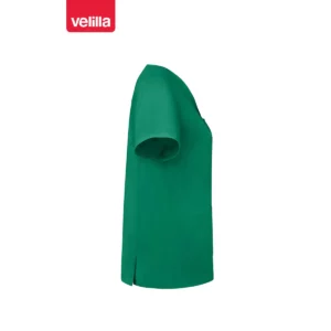 Camisola sanitaria stretch mujer Velilla 535206SW Verde, vista lateral opuesto