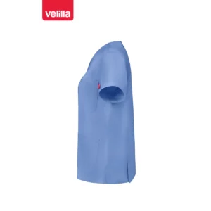 Camisola sanitaria stretch mujer Velilla 535206SW Celeste, vista lateral