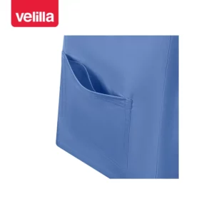 Camisola sanitaria stretch mujer Velilla 535206SW Celeste, detalle de bolsillo inferior