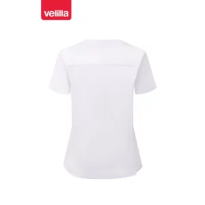 Camisola sanitaria stretch mujer Velilla 535206SW Blanco, vista trasera