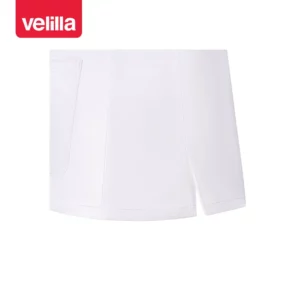 Camisola sanitaria stretch mujer Velilla 535206SW Blanco, detalle de abertura lateral