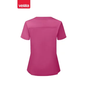 Camisola sanitaria stretch mujer Velilla 535206SW Rosa magenta, vista trasera