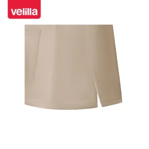 Camisola sanitaria stretch mujer Velilla 535206SW Beige claro, detalle de abertura lateral