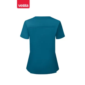 Camisola sanitaria stretch mujer Velilla 535206SW Azul royal, vista trasera