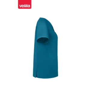 Camisola sanitaria stretch mujer Velilla 535206SW Azul royal, vista lateral opuesto