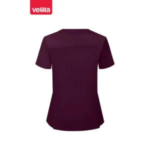 Camisola sanitaria stretch mujer Velilla 535206SW Berenjena, vista trasera
