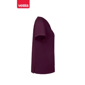 Camisola sanitaria stretch mujer Velilla 535206SW Berenjena, vista lateral opuesto