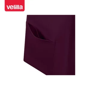 Camisola sanitaria stretch mujer Velilla 535206SW Berenjena, detalle de bolsillo inferior