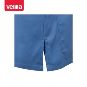 Chaqueta de pijama sanitario Velilla 535209 Celeste, detalle de abertura lateral