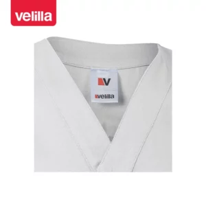 Chaqueta de pijama sanitario Velilla 535209 Blanco, detalle de cuello