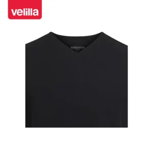 Camisola sanitaria unisex Velilla CYRUS 535220S Negro, detalle de cuello