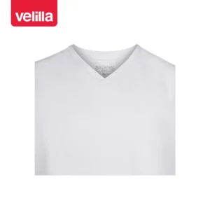 Camisola sanitaria unisex Velilla CYRUS 535220S Blanco, detalle de cuello