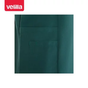 Camisola sanitaria unisex Velilla CYRUS 535220S Verde jungla, detalle de bolsillo