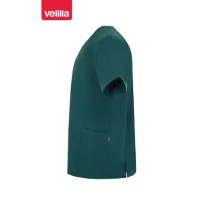 Camisola sanitaria unisex Velilla CYRUS 535220S Verde jungla, vista lateral