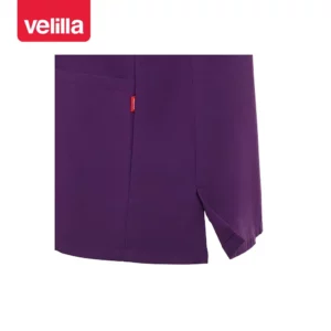 Camisola sanitaria unisex Velilla CYRUS 535220S Ciruela, detalle de abertura lateral