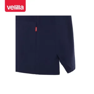 Camisola sanitaria unisex Velilla CYRUS 535220S Azul noche, detalle de abertura lateral