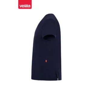 Camisola sanitaria unisex Velilla CYRUS 535220S Azul noche, vista lateral