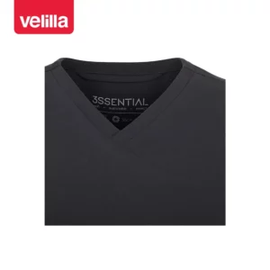 Camisola sanitaria mujer Velilla STELLA 535221S Gris oscuro, detalle de cuello