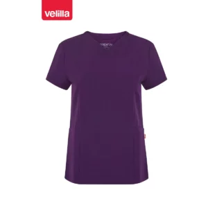 Camisola sanitaria mujer Velilla STELLA 535221S Ciruela, vista frontal
