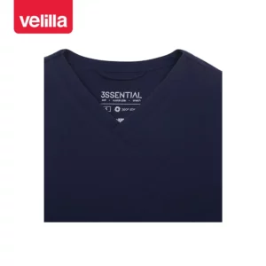 Camisola sanitaria mujer Velilla STELLA 535221S Azul noche, detalle de cuello