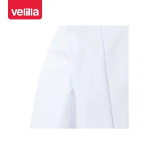 Bata semientallada hombre Velilla 539001 Blanco, detalle de manga