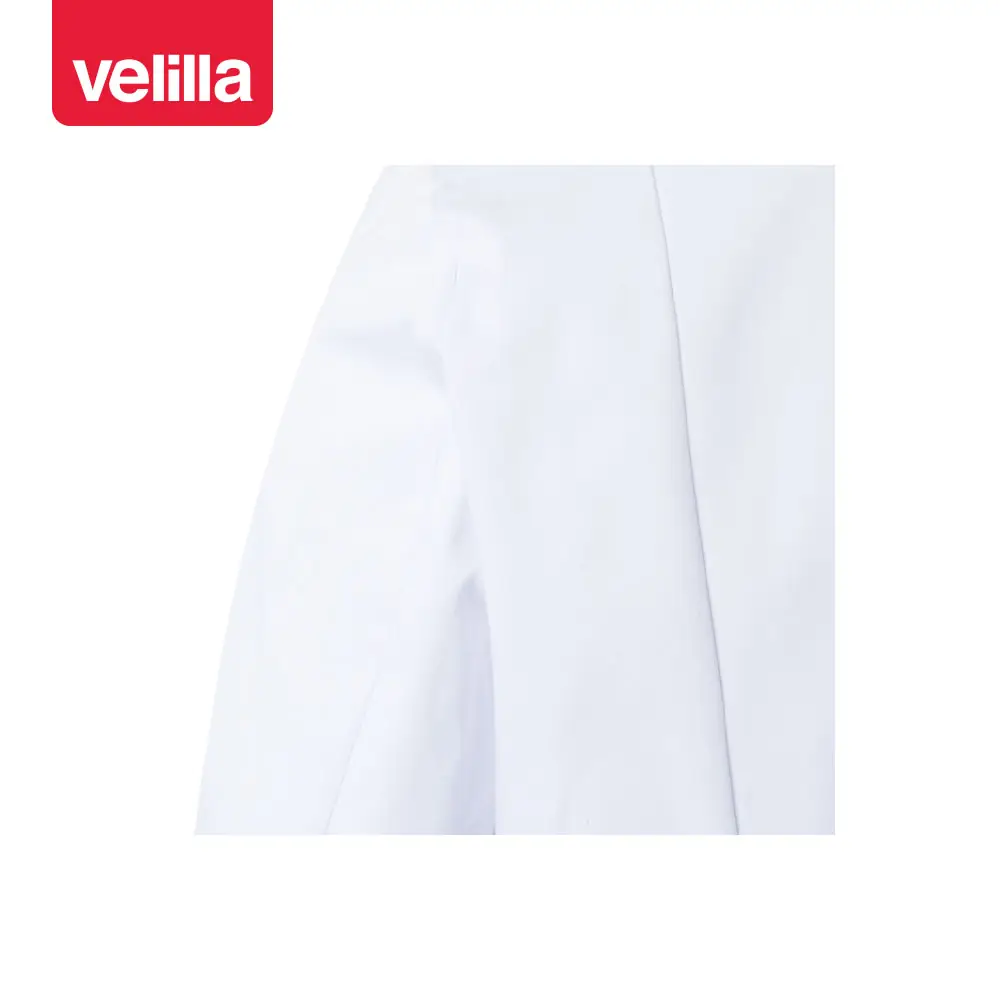 Bata semientallada hombre Velilla 539001 5 Bata semientallada hombre Velilla 539001 Blanco, detalle de manga