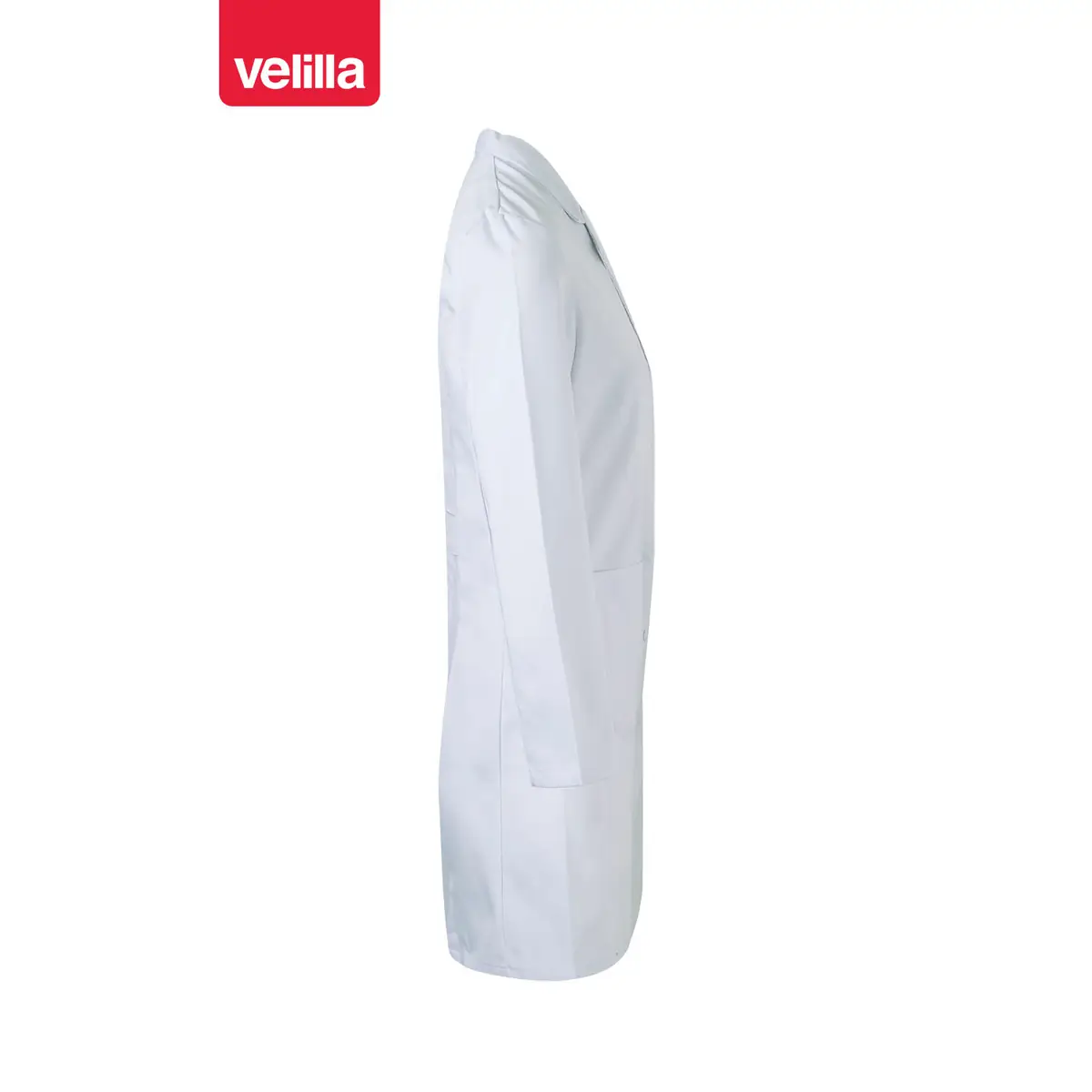 Bata manga larga mujer Velilla 539002 2 Bata manga larga mujer Velilla 539002 Blanco, vista lateral