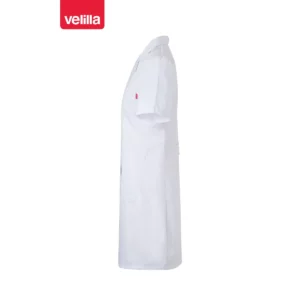 Bata manga corta mujer Velilla 539003 Blanco, vista lateral opuesto