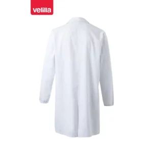 Bata unisex de algodón Velilla 539005 Blanco, vista trasera