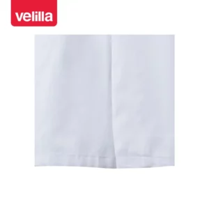 Bata unisex de algodón Velilla 539005 Blanco, detalle de abertura posterior