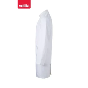 Bata stretch cuello mao hombre Velilla 539006S Blanco, vista lateral opuesto