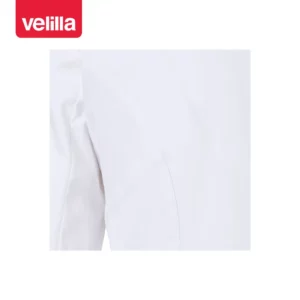 Bata stretch corta mujer Velilla 539009S Blanco, detalle de manga