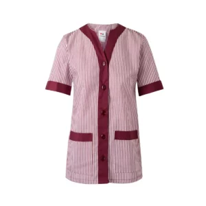Chaqueta sanitaria a rayas mujer Velilla 579 Granate, vista frontal