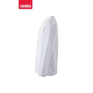 Camisola sanitaria manga larga Velilla 588 Blanco, vista lateral opuesto