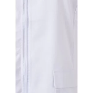 Camisola con cremallera Velilla 590 Blanco, detalle de cremallera central