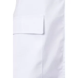 Camisola con cremallera Velilla 590 Blanco, detalle de bolsillo con tapeta