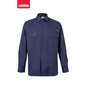 Camisa ignífuga antiestática Velilla 605003 Azul navy, vista frontal
